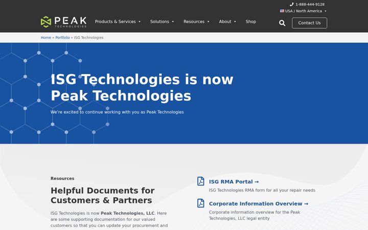 Screenshot of isgtechnologies.com