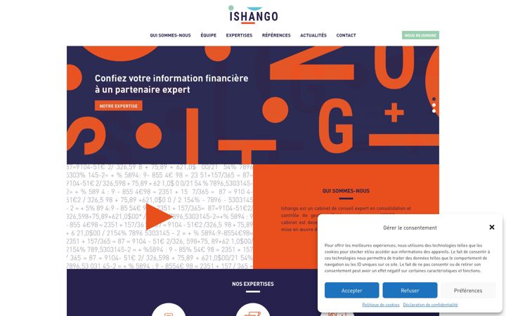 Screenshot of ishango.fr