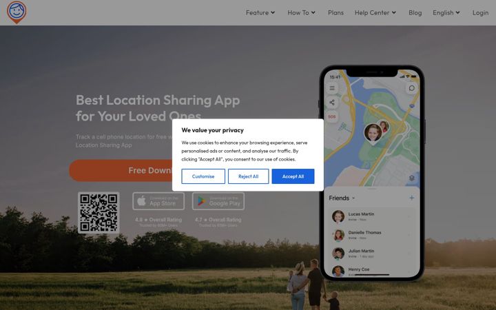 Screenshot of isharing.us