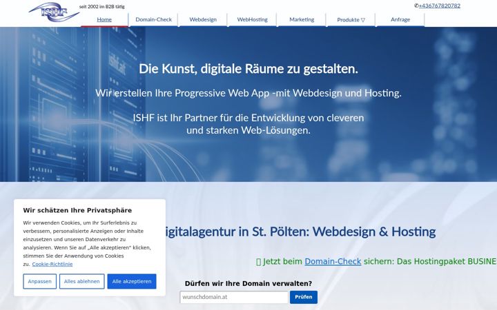 Screenshot of ishf.at