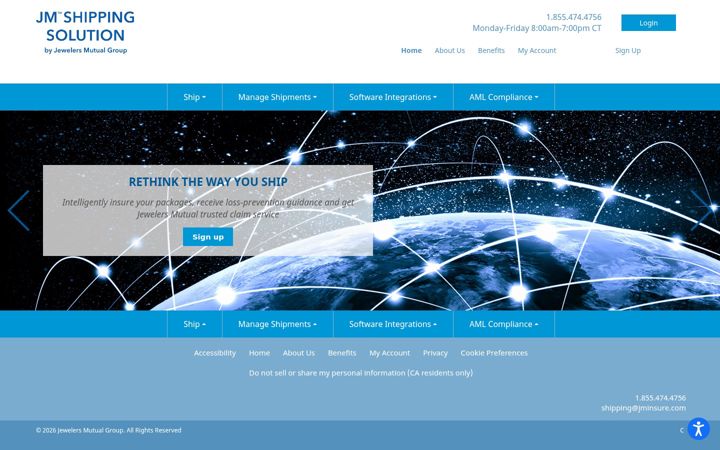 Screenshot of ishipjm.com
