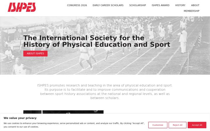 Screenshot of ishpes.org