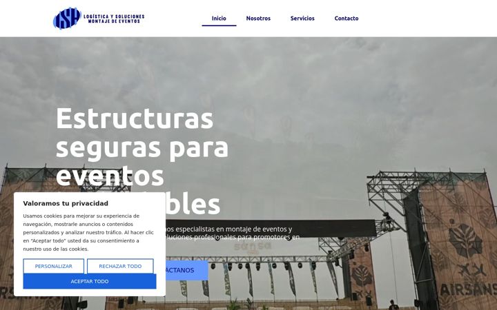 Screenshot of ishservicios.es