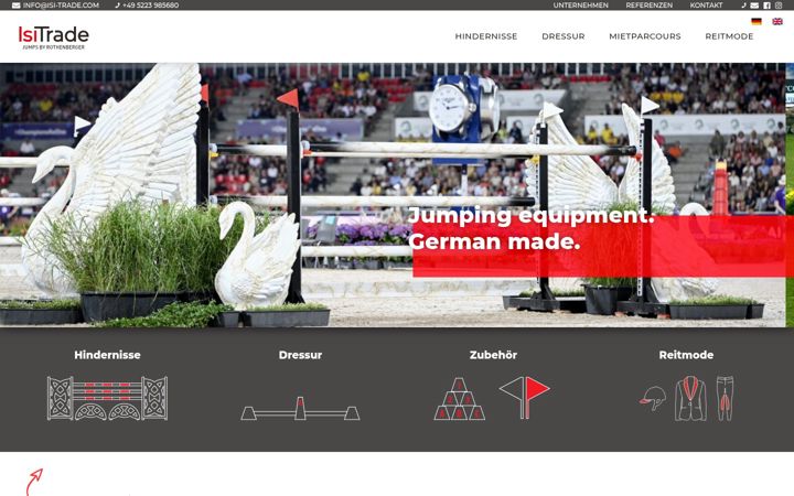 Screenshot of isi-trade.com