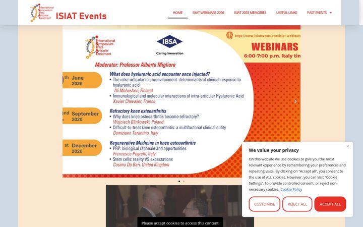 Screenshot of isiatevents.com