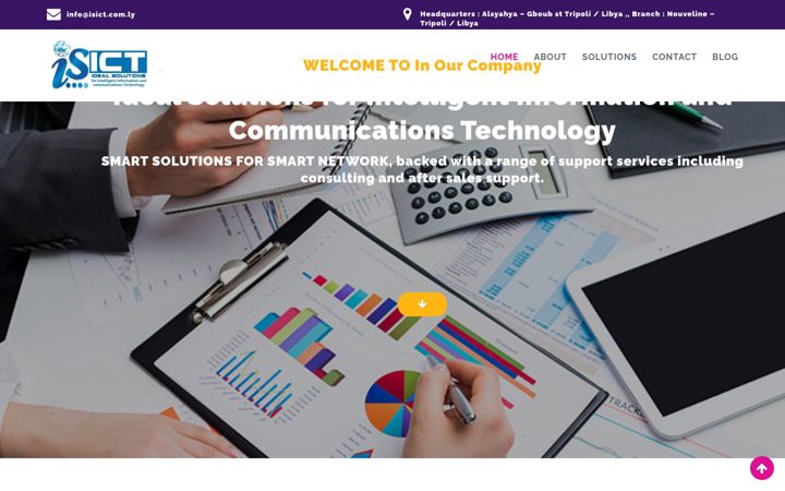 Screenshot of isict.com.ly