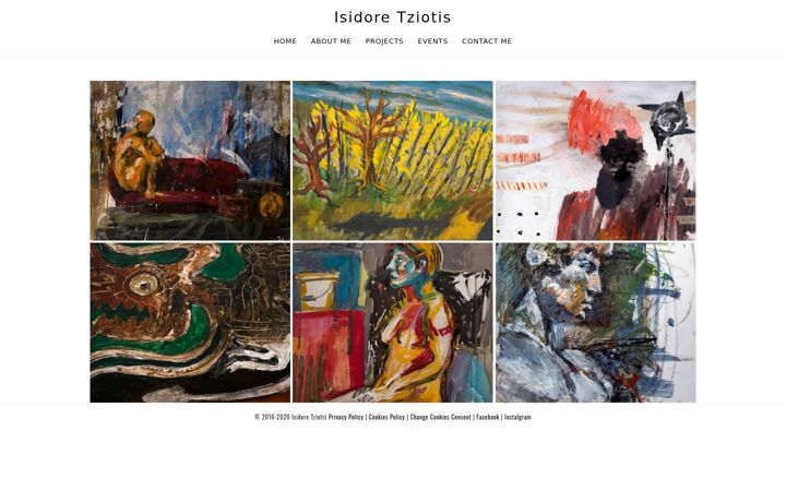 Screenshot of isidoreart.gr