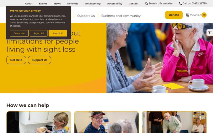 Screenshot of isightcornwall.org.uk