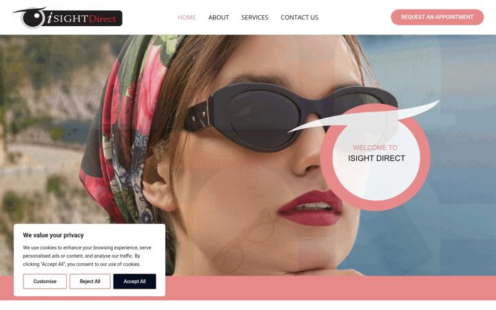 Screenshot of isightdirect.com