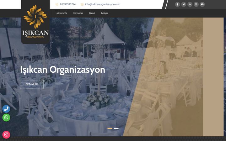 Screenshot of isikcanorganizasyon.com