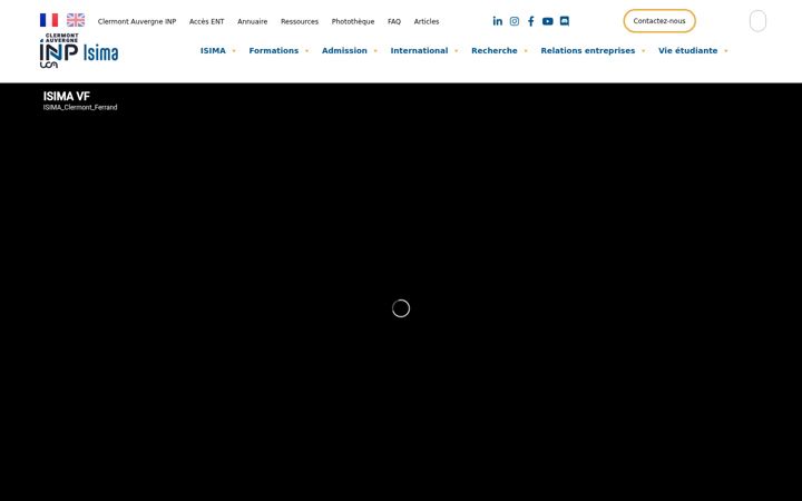 Screenshot of isima.fr