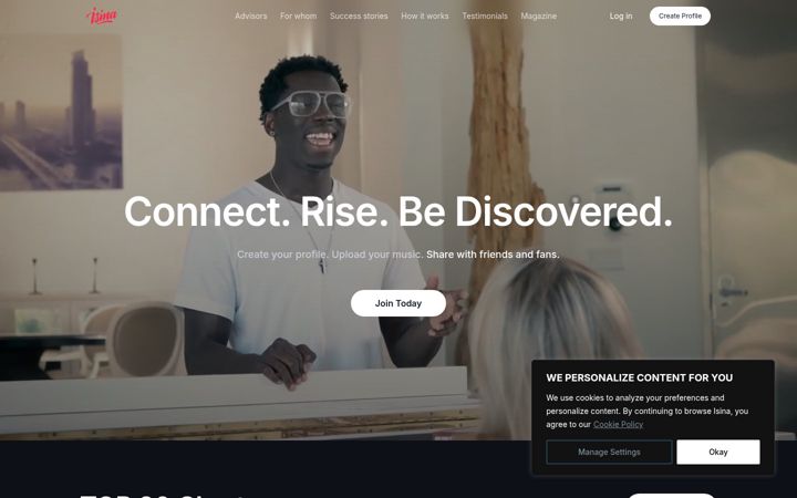 Screenshot of isina.com