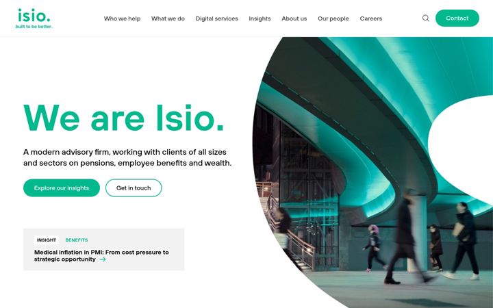 Screenshot of isio.com