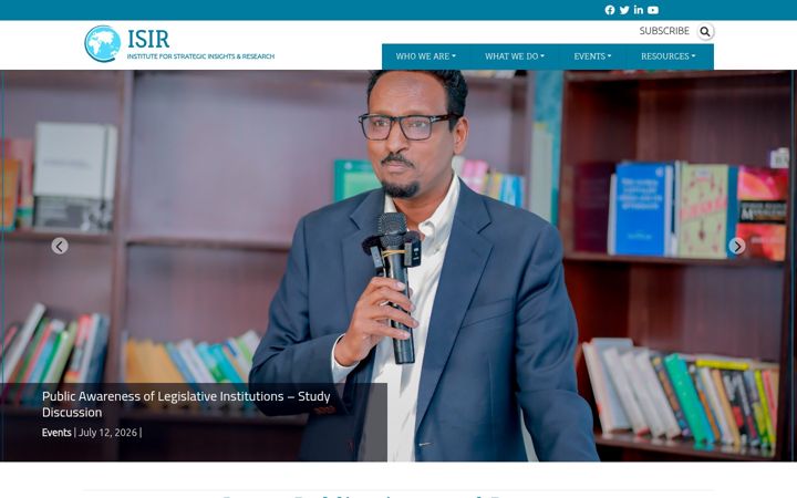 Screenshot of isirinstitute.org