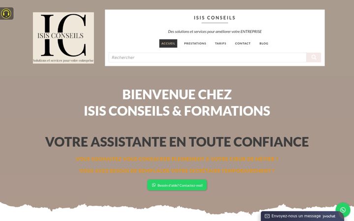 Screenshot of isis-conseils.fr