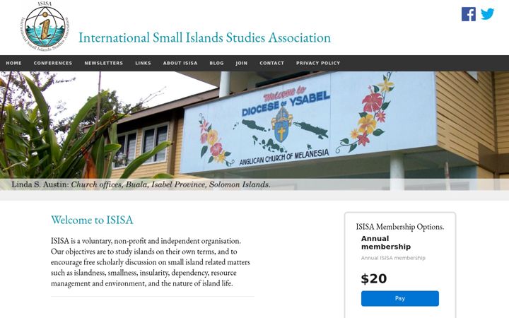 Screenshot of isisa.org