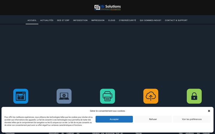 Screenshot of isisolutions.fr