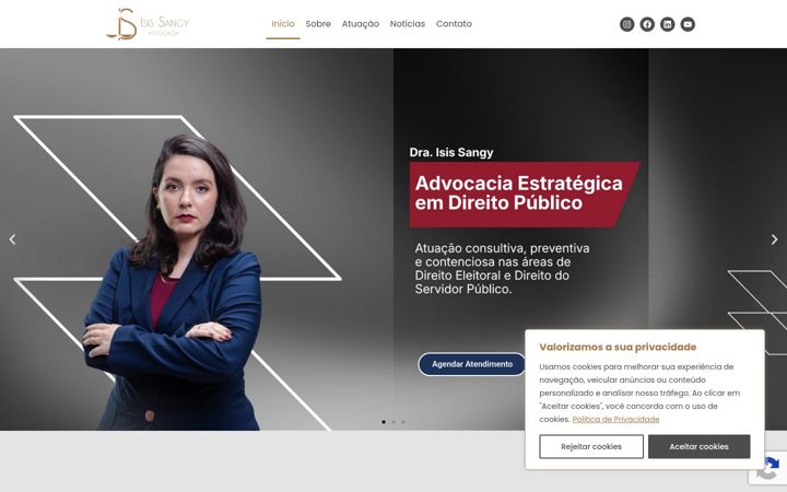 Screenshot of isissangy.adv.br