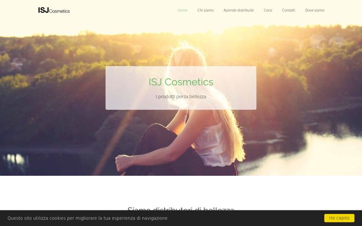 Screenshot of isjcosmetics.it