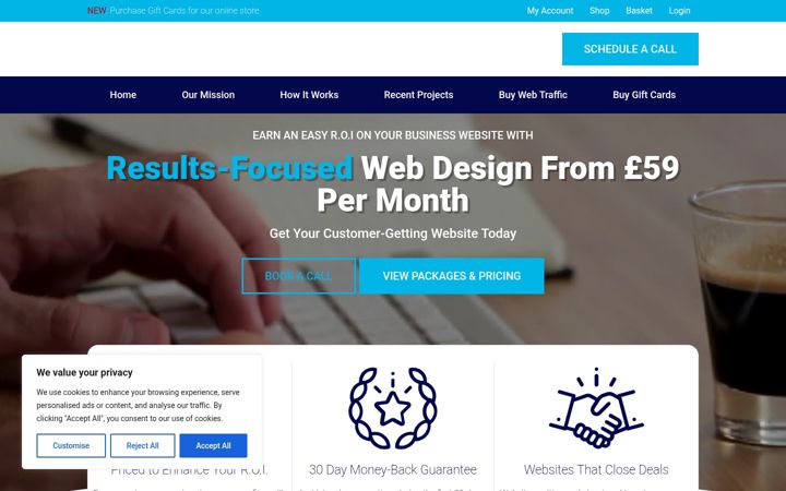 Screenshot of isjdevelopment.com