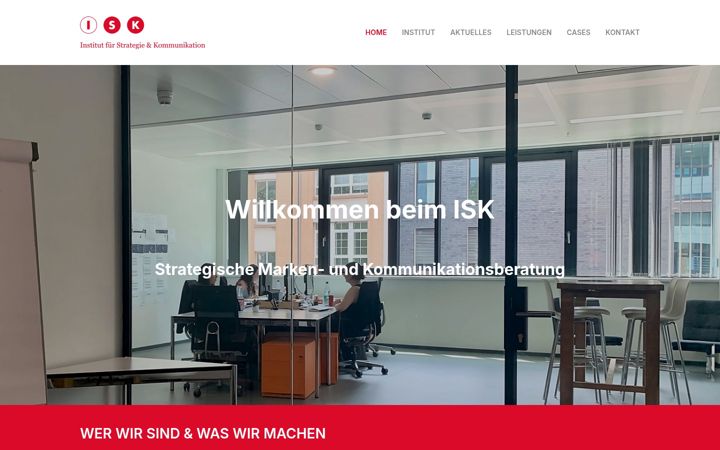 Screenshot of isk-institut.de