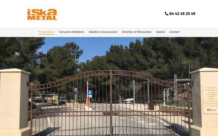 Screenshot of iska-metal.fr