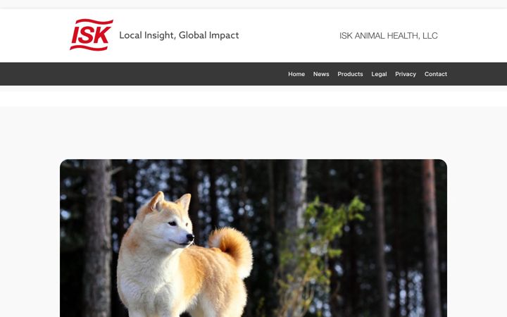 Screenshot of iskanimalhealth.com