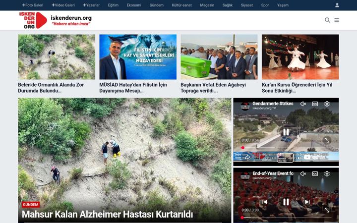 Screenshot of iskenderun.org