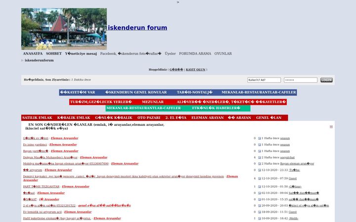 Screenshot of iskenderunforum.com