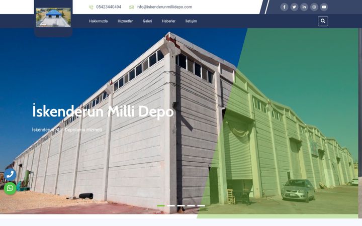 Screenshot of iskenderunmillidepo.com