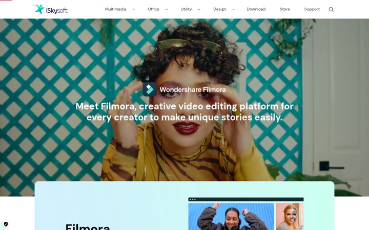 Screenshot of iskysoft.com