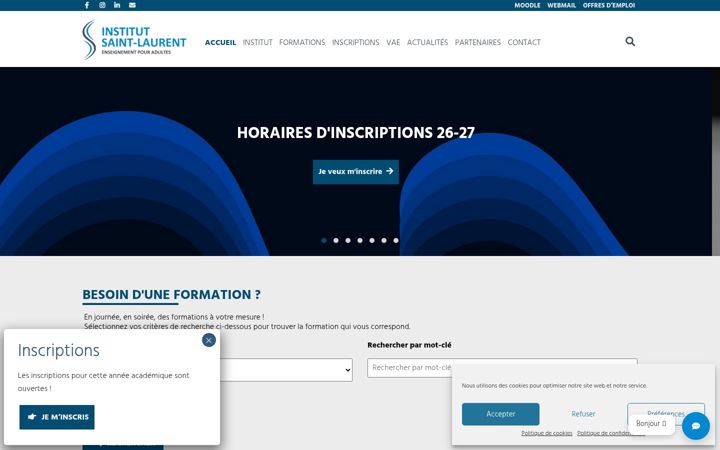 Screenshot of isl.be