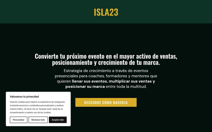 Screenshot of isla23.com