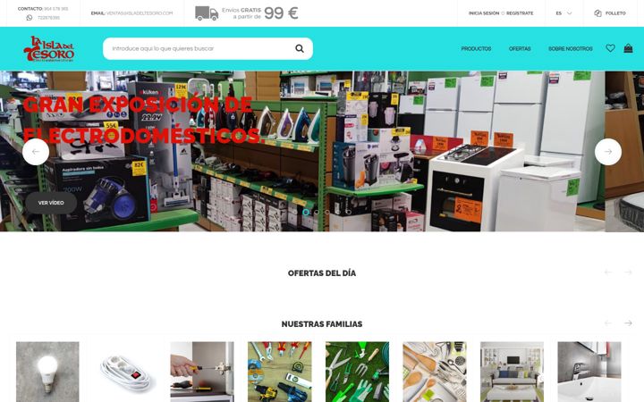 Screenshot of isladeltesoro.com