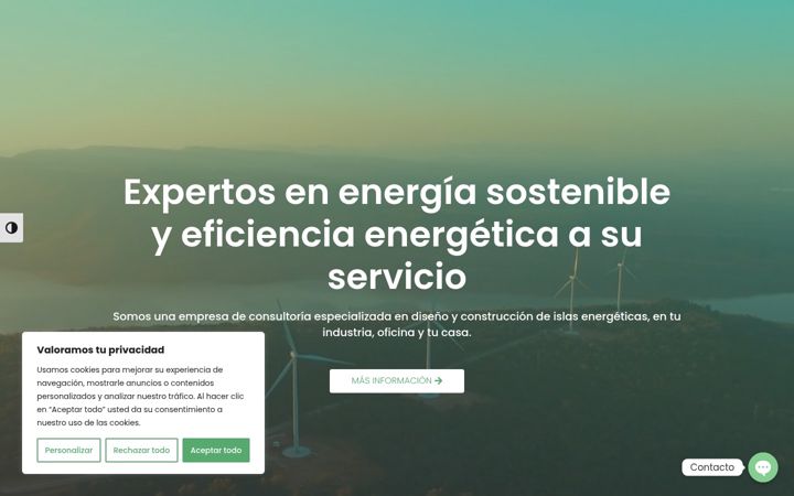 Screenshot of islaenergeticaautosuficiente.com