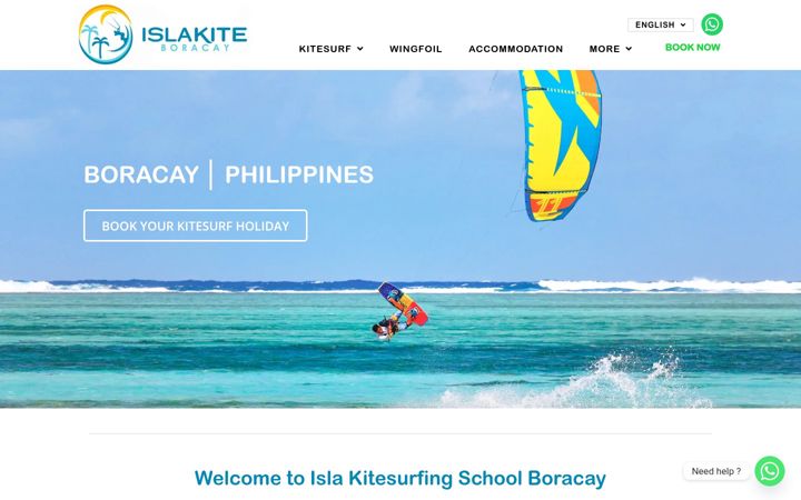 Screenshot of islakitesurfing.com