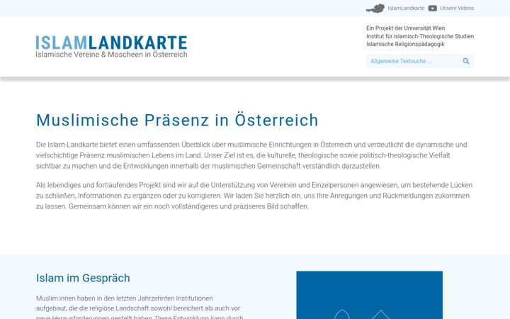 Screenshot of islam-landkarte.at