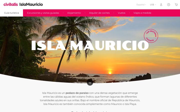 Screenshot of islamauricio.com
