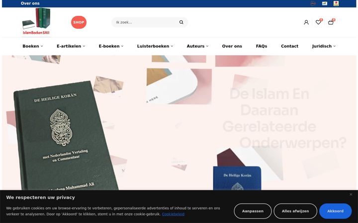 Screenshot of islamboeken.eu