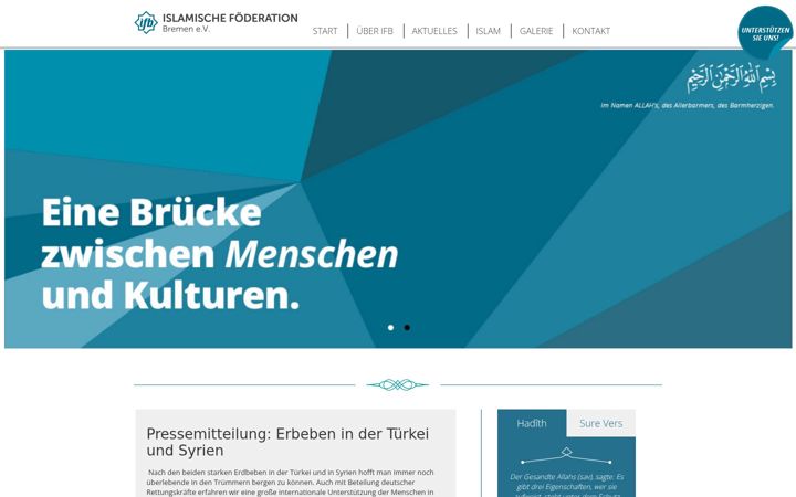 Screenshot of islambremen.de