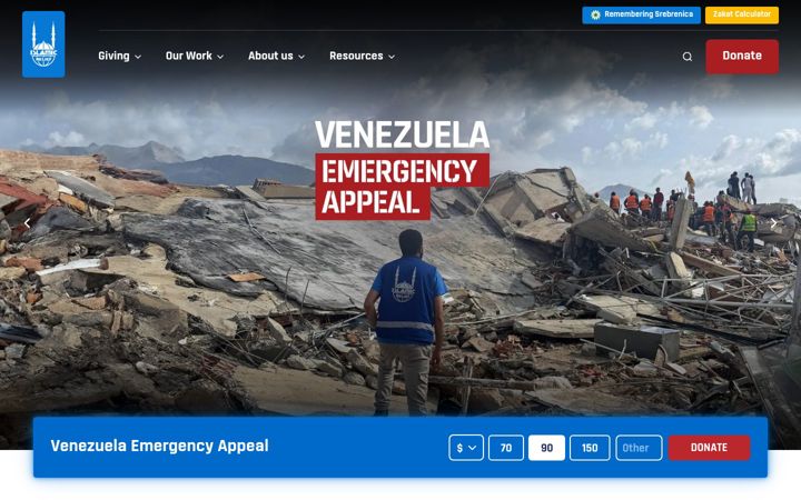 Screenshot of islamic-relief.org