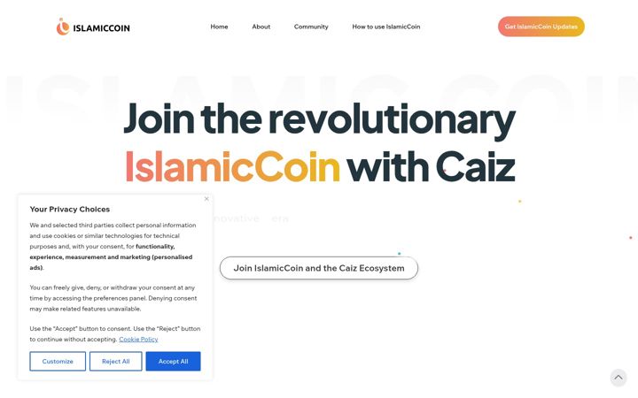 Screenshot of islamiccoin.eu