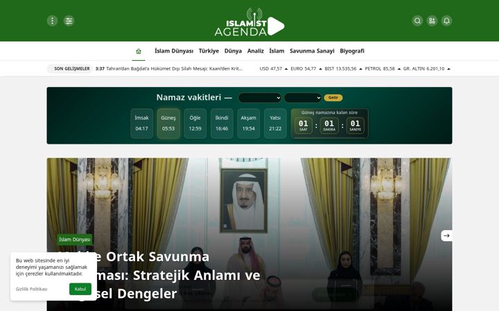 Screenshot of islamistagenda.com.tr
