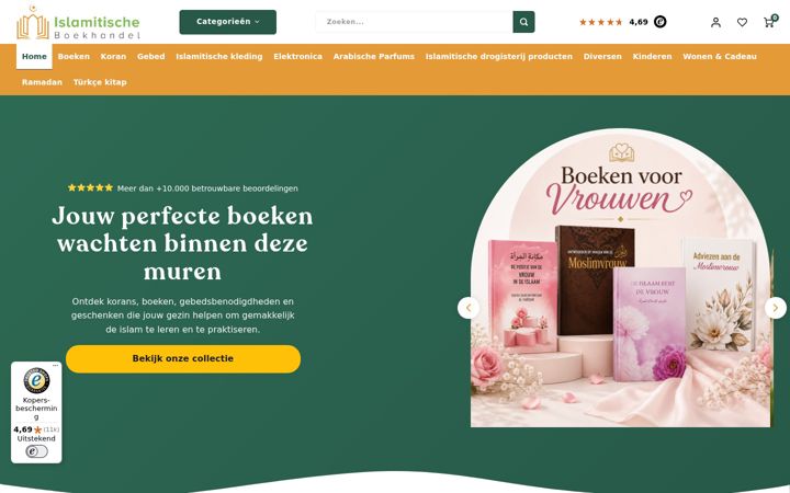 Screenshot of islamitische-boekhandel.nl