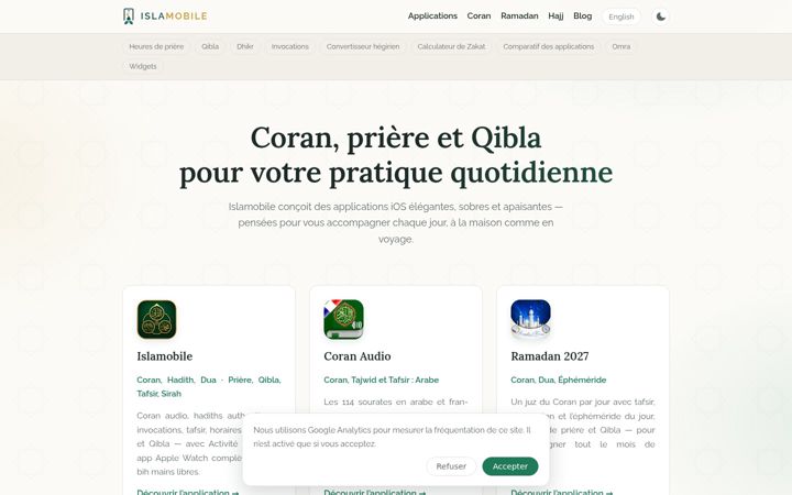 Screenshot of islamobile.fr