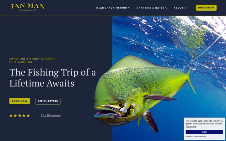 Screenshot of islamoradaoffshorecharters.com