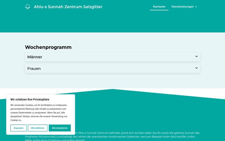 Screenshot of islamsalzgitter.de