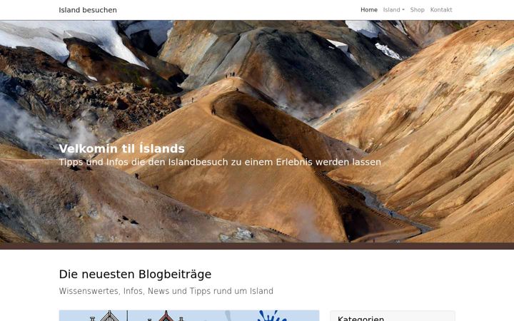 Screenshot stránky island-besuchen.de