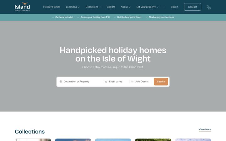 Screenshot of island-holiday-homes.co.uk