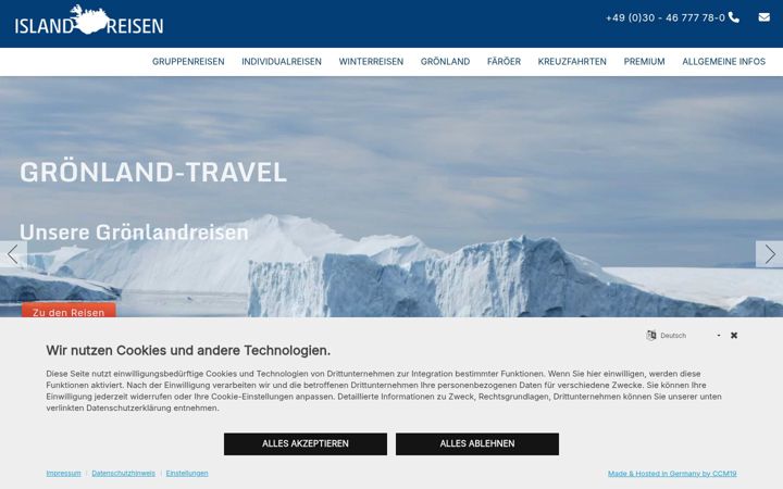 Screenshot of island-reisen.de